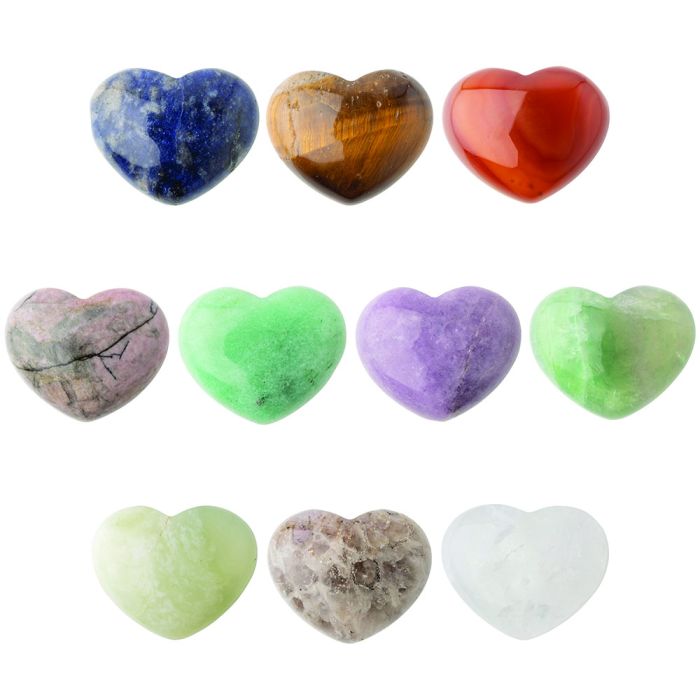 Mini Gemstone Hearts (10pcs) NETT