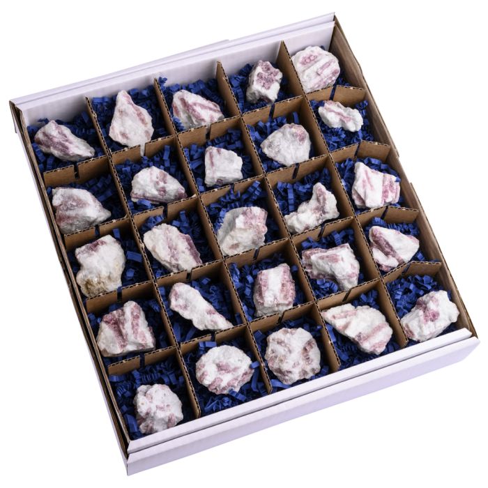 Rough Pink Tourmaline Brazil 25pcs NETT Rockshop Wholesale