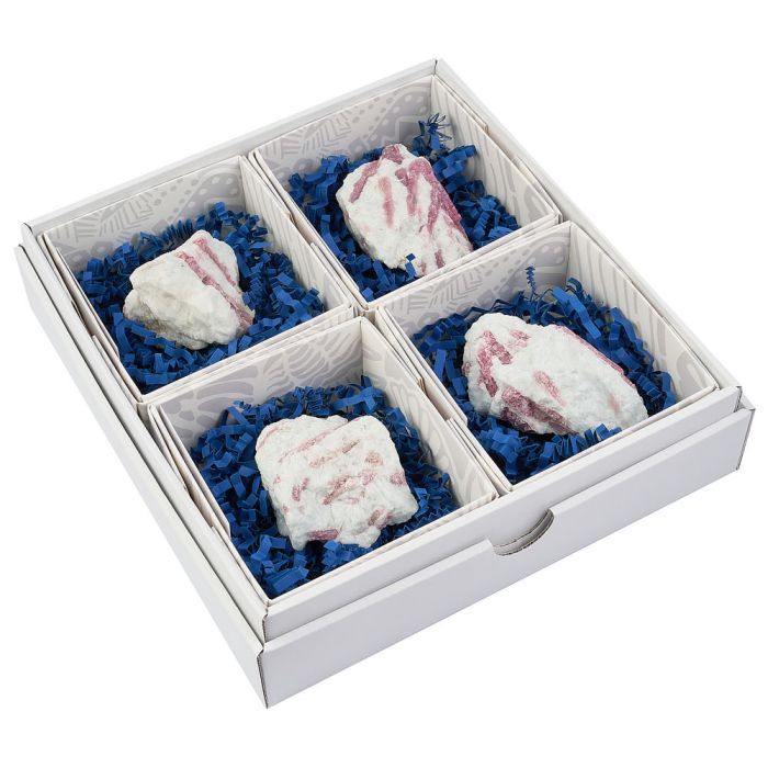 Pink Toumaline in Gift Box with ID Card (4pcs)