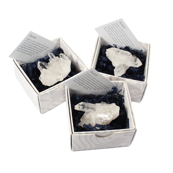 Superior Quality Quartz Cluster Gift Boxed with ID Card (9 Piece) NETT