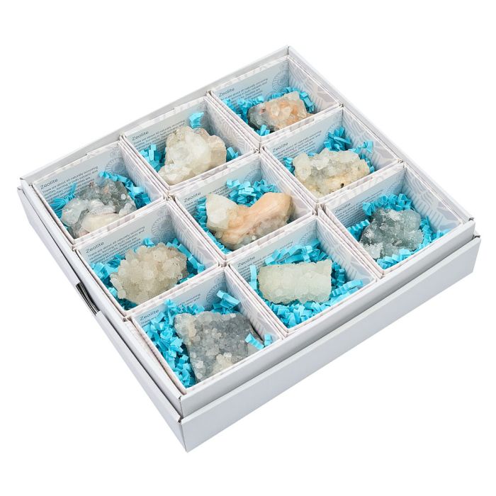 Mixed Zeolites Gift Boxed with ID Card (9 Piece) NETT