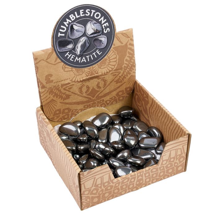 Hematite Tumblestone Retail Box (50pcs) NETT