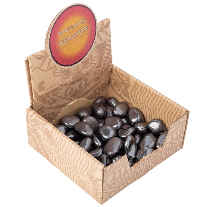 Hematite Tumblestone Retail Box (50pcs) NETT