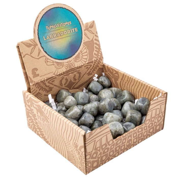 Labradorite Tumblestone Retail Box (50pcs) NETT