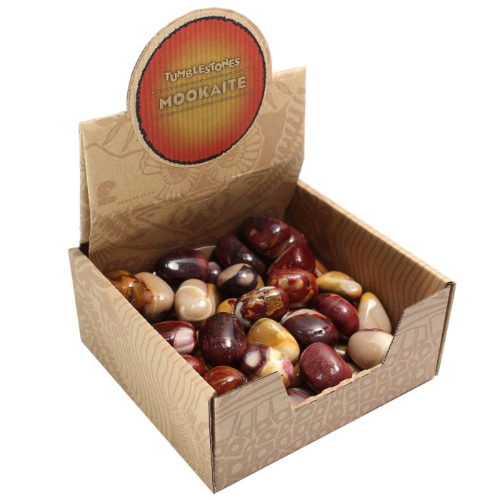 Mookaite Tumblestone Retail Box (50pcs) NETT