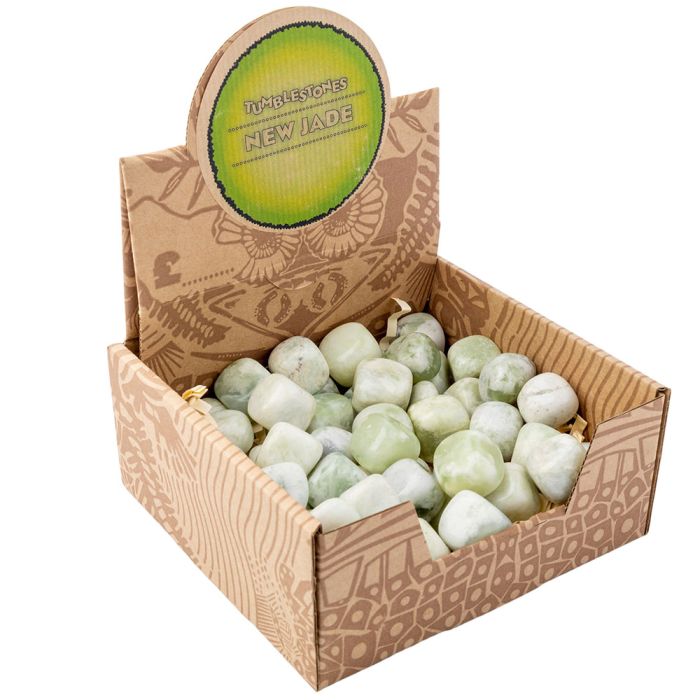 New Jade Tumblestone Retail Box (50pcs) NETT