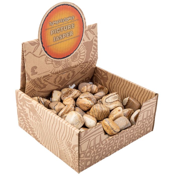 Picture Jasper Tumblestone Retail Box (50pcs) NETT