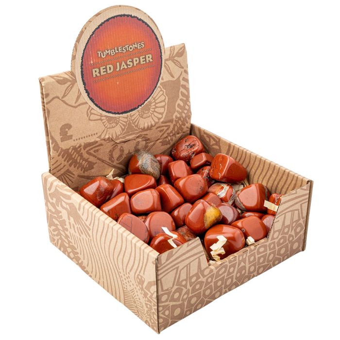 Red Jasper Tumblestone Retail Box (50pcs) NETT