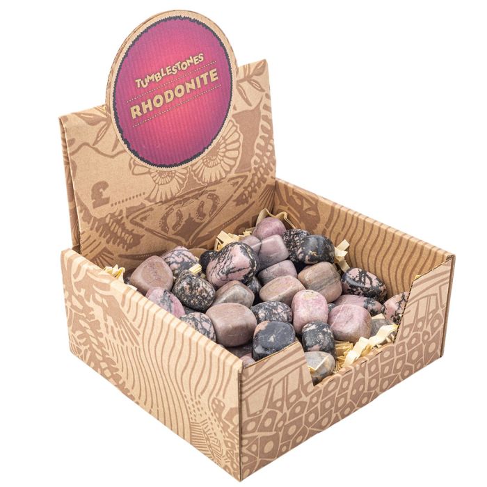 Rhodonite Tumblestone Retail Box (50pcs) NETT