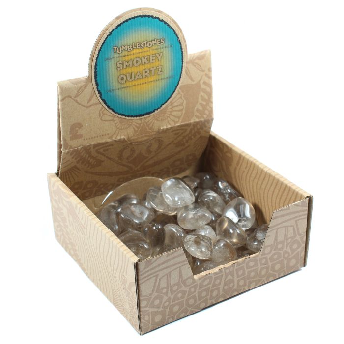 Smoky Quartz Tumblestone Retail Box (50pcs) NETT