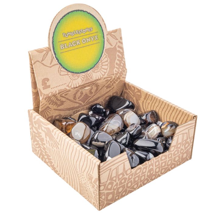 Black Onyx Tumblestone Retail Box (50pcs) NETT