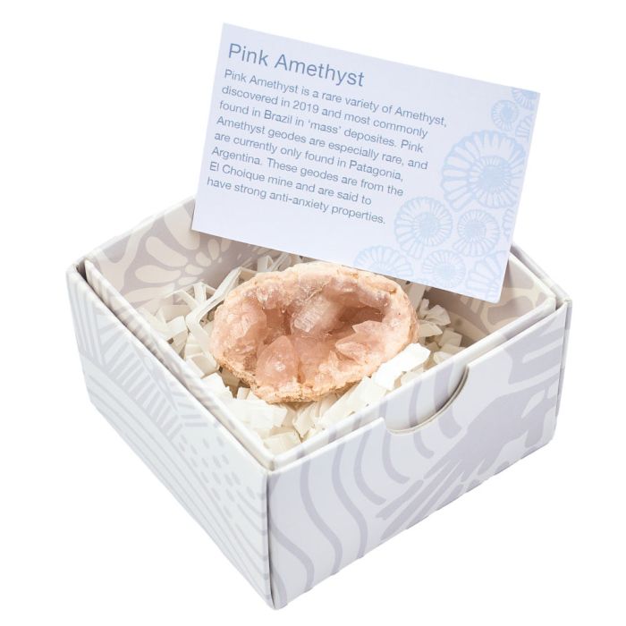 Pink Amethyst Geode AA Gift Box with ID Card Extra Small, Patagonia (1pc) NETT