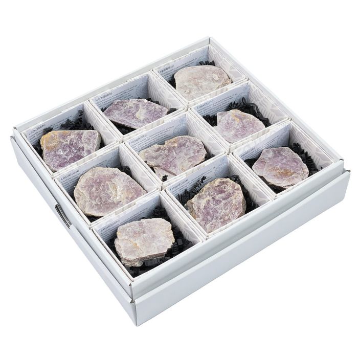 Lepidolite Mica Books with ID card (9pcs) NETT