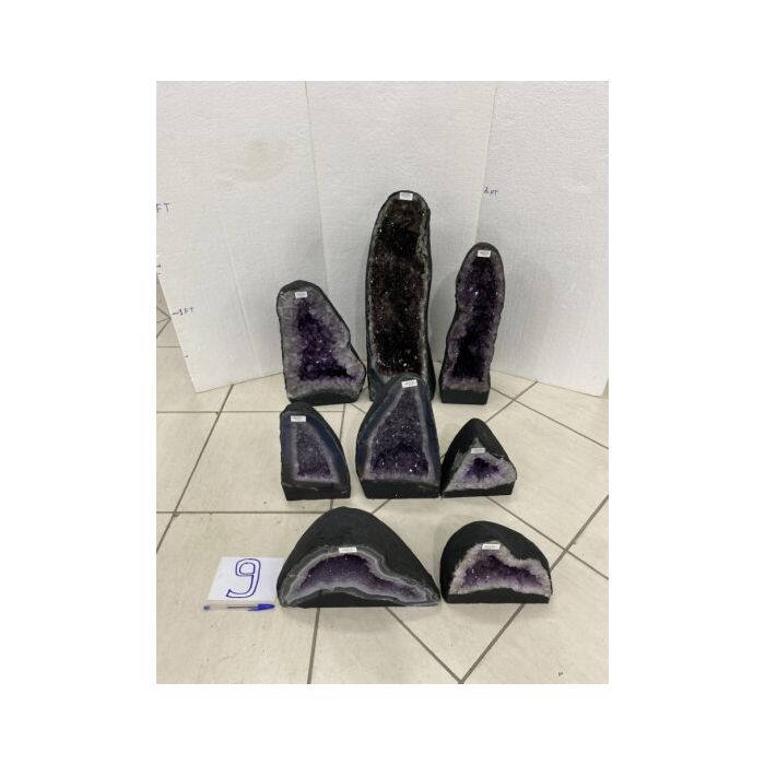 Amethyst Cathedral Crate No 9, 129.7kg (8pcs) NFD (PRE-ORDER)