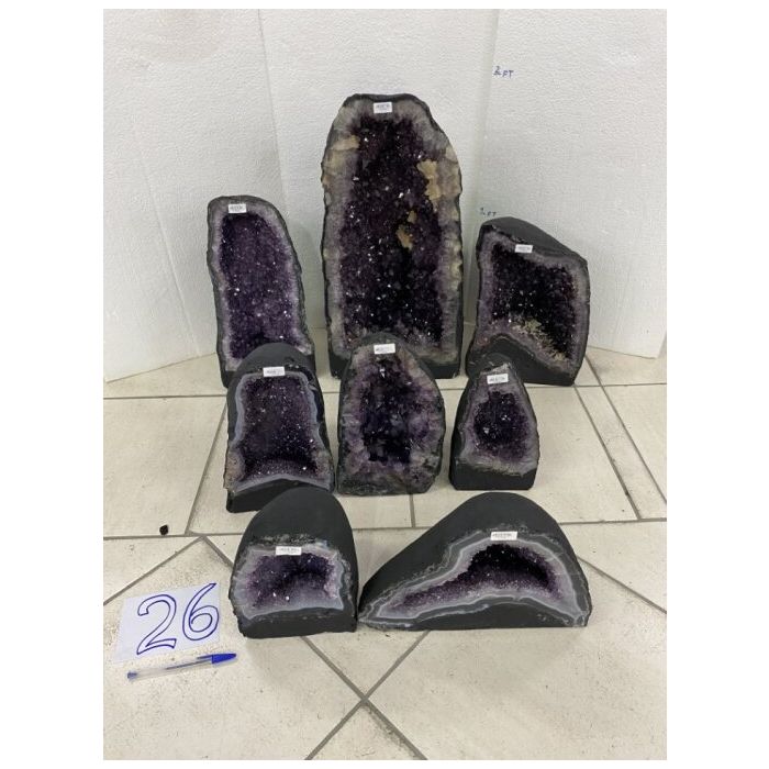 Amethyst Cathedral Crate No.26, 149.6kg (8pcs) NFD (PRE-ORDER)