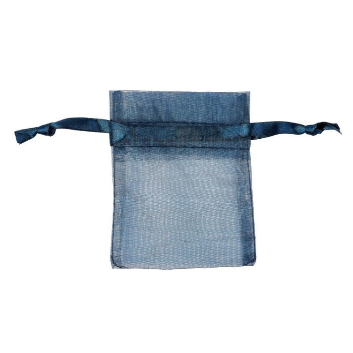 Blue Organza Drawstring Bag 7x9cm (20pc) NETT