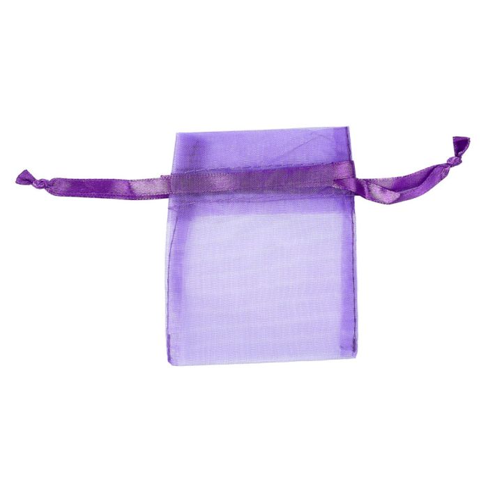 Purple Organza Drawstring Bag 7x9cm (20pc) NETT