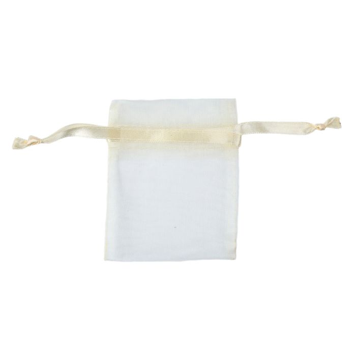 White Organza Drawstring Bag 7x9cm (20pc) NETT