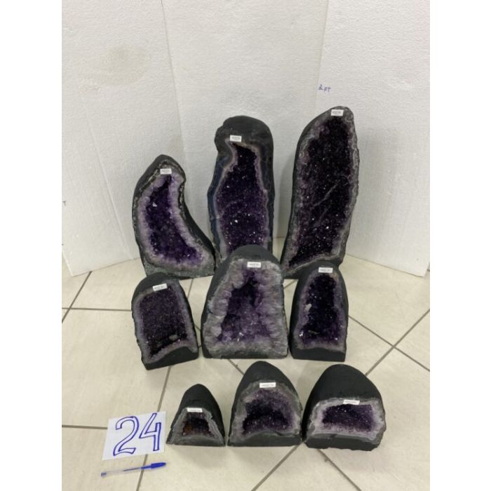 Amethyst Cathedral Crate No.24, 142.6kg (9pcs) NFD (PRE-ORDER)