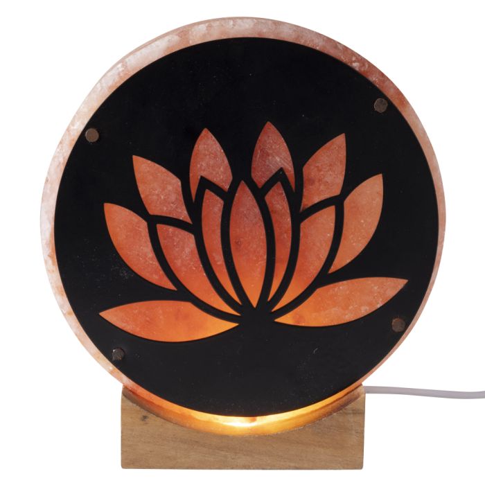 Himalayan Salt Lotus Style Lamp w/LED-USB cable (1pc) NETT