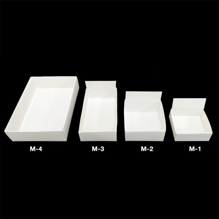 M-1 White Fold Up Box 38x38x19mm (100pcs) NETT
