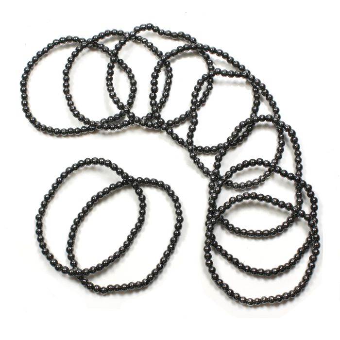 4mm Hematine Bracelets (10pc) NETT
