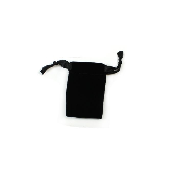 Black Velvet Drawstring Bag 40x60mm (10pcs) NETT