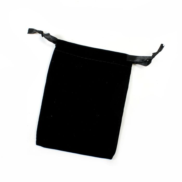 Black Velvet Drawstring Bag 90x120mm (20pcs) NETT