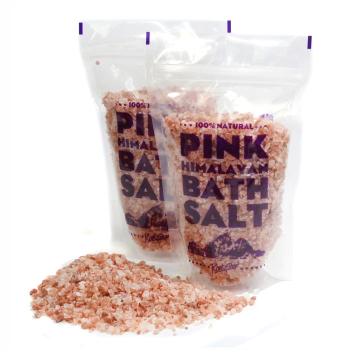 Himalayan Bath Salt Crystals in Stand Up Pouch (500g) NETT