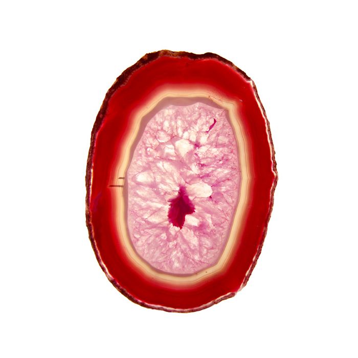 A6 Agate Slice Pink  (5" to 5.5") NETT