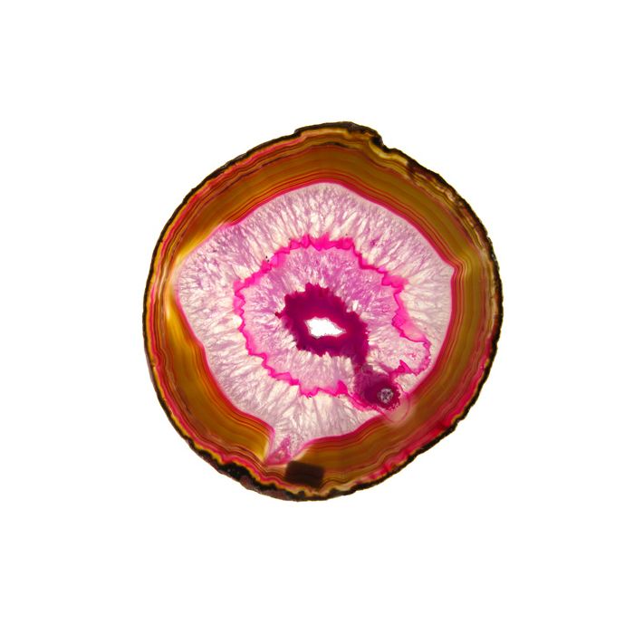 A8 Agate Slice Pink (6" to 7") NETT