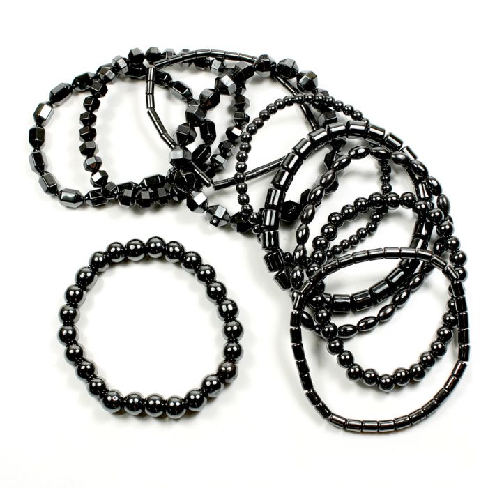 Hematine Assorted Shape Bracelets (10 Piece) NETT