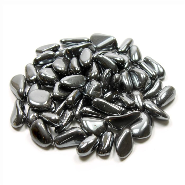 10-20mm Natural Hematite Tumblestone, Brazil (250g) NETT