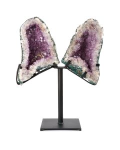 Amethyst Butterfly with Metal Base (No. 14), 13.2kg (1pc)