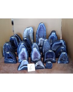 Natural Agate with Amethyst Church Crate No. 6, 209.62KG (21PCS) 