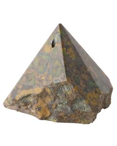 Ajooba Jasper Polished Point Incense Holder, India (1pc) 