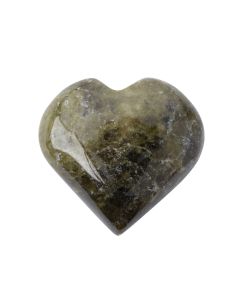 Vesuvianite Puff Hearts 25-30mm (1pc) NFD