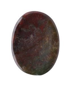 Bloodstone Worry Stone, India, approx 30-40mm (1pc) 