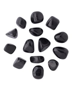 Black Tourmaline Small Tumblestone 10-20mm, India (100g) 