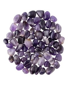 Amethyst Small Tumblestone 10-20mm, India (250g) NETT