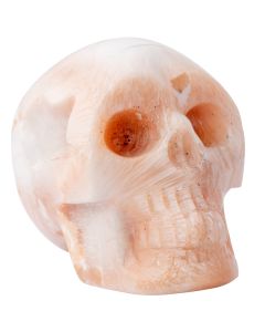Pink Scolecite Skull 90-120g, India (1pc) NETT