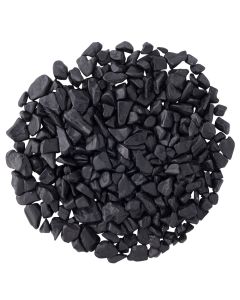 Black Tourmaline Tumblestone Chips approx 8-15mm, India (100g) NETT