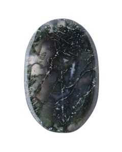 Moss Agate Worry Stone, India (1pc) NETT