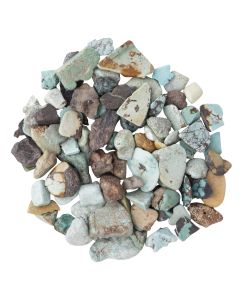 Turquoise Tumbled Chips 3-5mm, China (25g) 