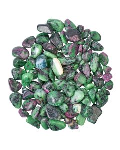 Ruby in Zoisite Tumbled Chips 10-20mm (250g) NETT