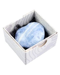 Blue Calcite Heart Gift Box (1pc) NETT