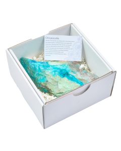 Rough Chrysocolla in Gift Box, 400g-600g, Namibia (1pc) NETT