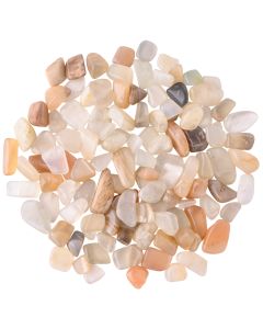 Moonstone Tumblestone Chips 5-10mm (100g) NETT