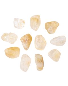 Citrine Heat Treated Medium Tumblestone 20-30mm, China (100g) NETT