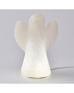 Himalayan Angel Salt Lamp, White, with USB LED (1pc) NFD
